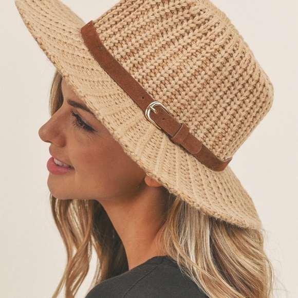 Cute!! Cute!! Oversized Knit Fedoras - Picture 6 of 7